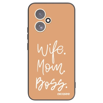 Picasee husă neagră din silicon pentru Honor 400 5G - Boss Mama