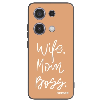 Picasee husă neagră din silicon pentru Xiaomi Redmi Note 14S - Boss Mama