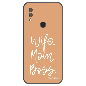 Picasee husă neagră din silicon pentru Xiaomi Redmi 7 - Boss Mama