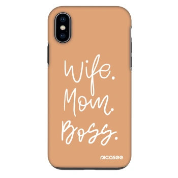 Husă pentru Apple iPhone X/XS - Boss Mama