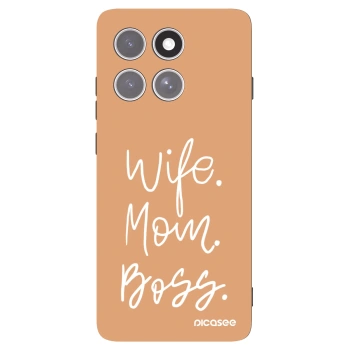 Picasee husă neagră din silicon pentru Motorola Edge 60 Pro - Boss Mama