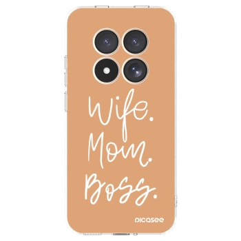 Picasee husă transparentă din silicon pentru Xiaomi Redmi Note 15 Pro 4G - Boss Mama