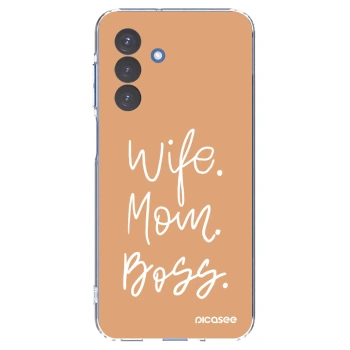 Picasee husă transparentă din silicon pentru Samsung Galaxy A17 5G - Boss Mama