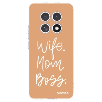 Picasee husă transparentă din silicon pentru Xiaomi Redmi Note 15 - Boss Mama