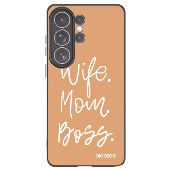 Picasee husă neagră din silicon pentru Samsung Galaxy S26 Ultra - Boss Mama