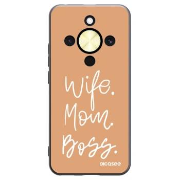 Picasee husă neagră din silicon pentru Honor Magic8 Lite 5G - Boss Mama