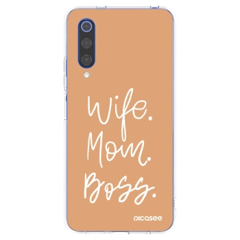 Picasee husă transparentă din silicon pentru Xiaomi Mi 9 SE - Boss Mama