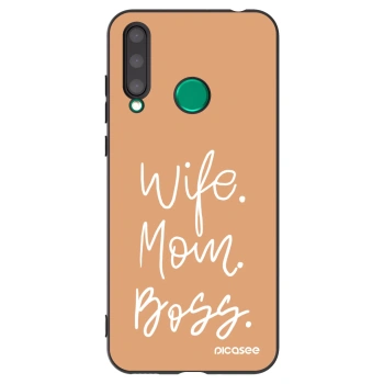 Picasee husă neagră din silicon pentru Honor 20 Lite - Boss Mama