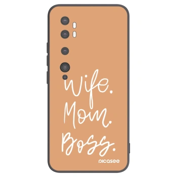 Picasee husă neagră din silicon pentru Xiaomi Mi Note 10 (Pro) - Boss Mama
