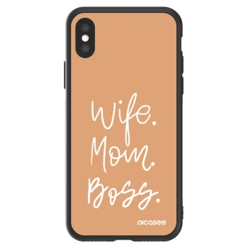 Picasee ULTIMATE CASE pentru Apple iPhone X/XS - Boss Mama
