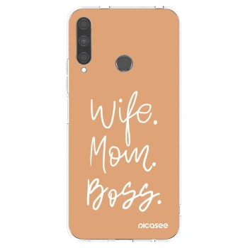Picasee husă transparentă din silicon pentru Huawei P40 Lite E - Boss Mama