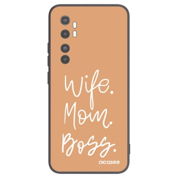 Picasee husă neagră din silicon pentru Xiaomi Mi Note 10 Lite - Boss Mama