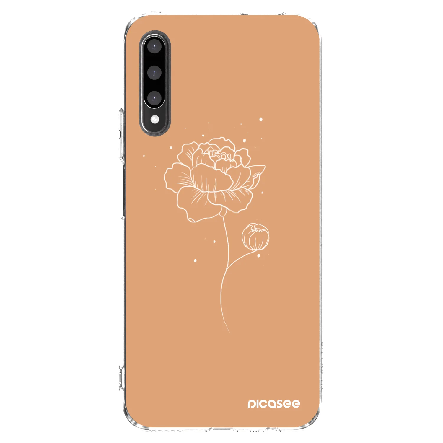 Picasee husă transparentă din silicon pentru Honor 9X Pro - Peonies