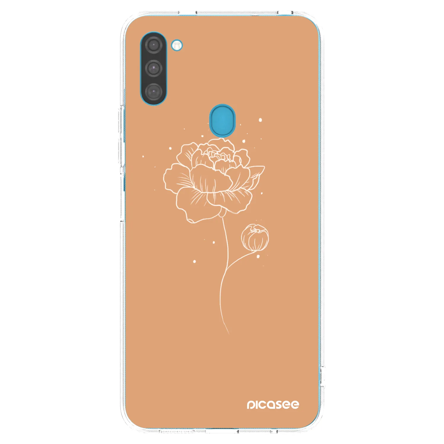 Picasee husă transparentă din silicon pentru Samsung Galaxy M11 - Peonies