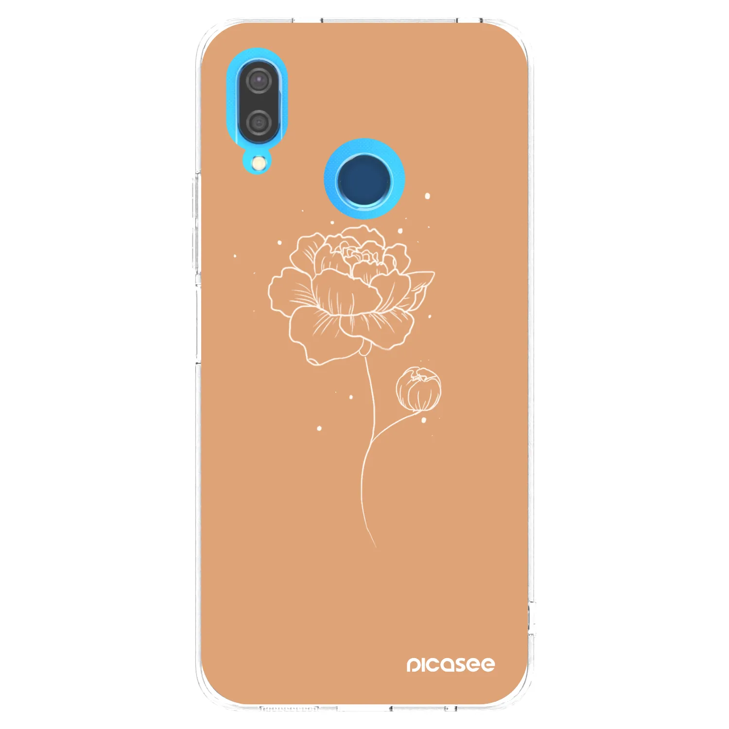 Picasee husă transparentă din silicon pentru Huawei P20 Lite - Peonies