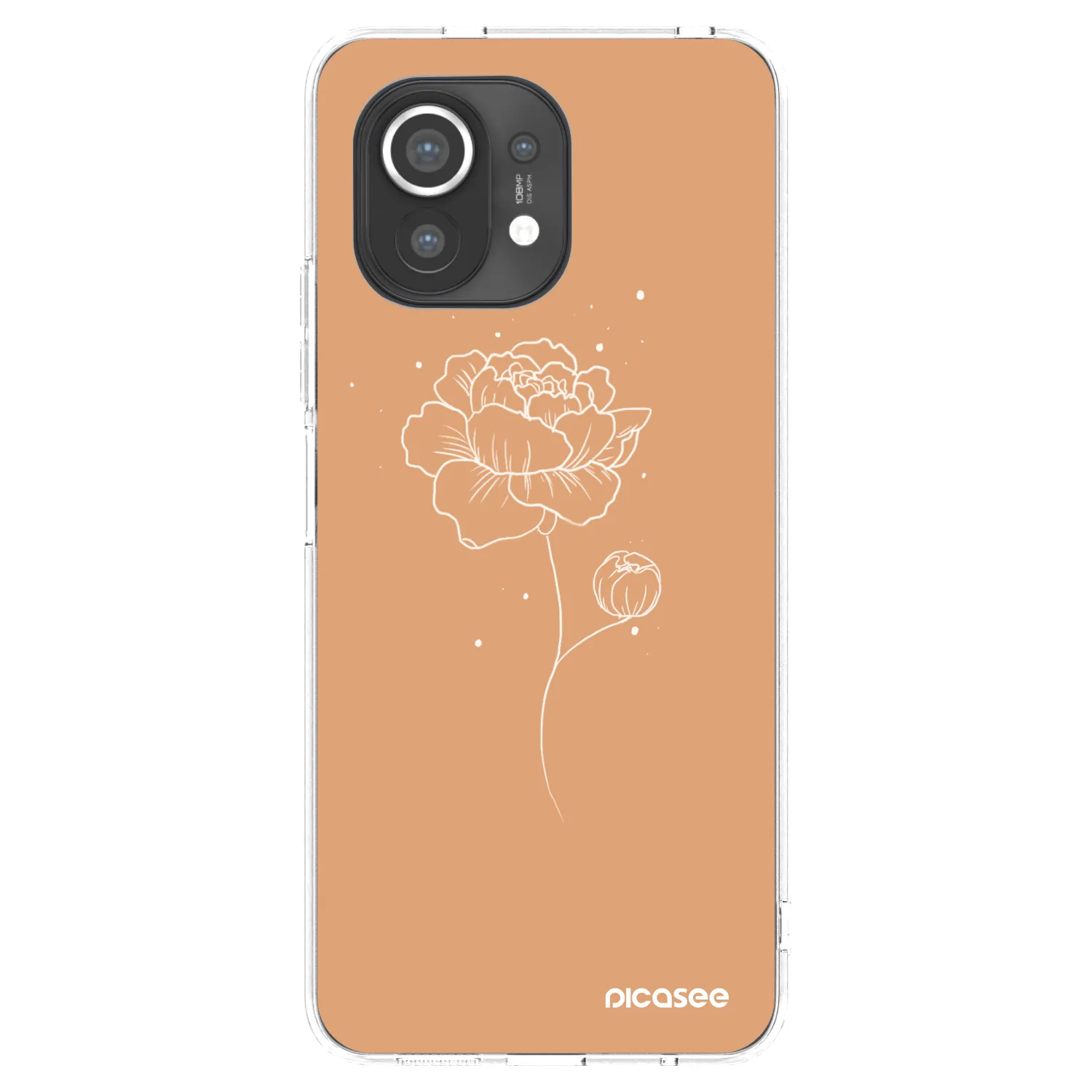 Picasee husă transparentă din silicon pentru Xiaomi Mi 11 - Peonies