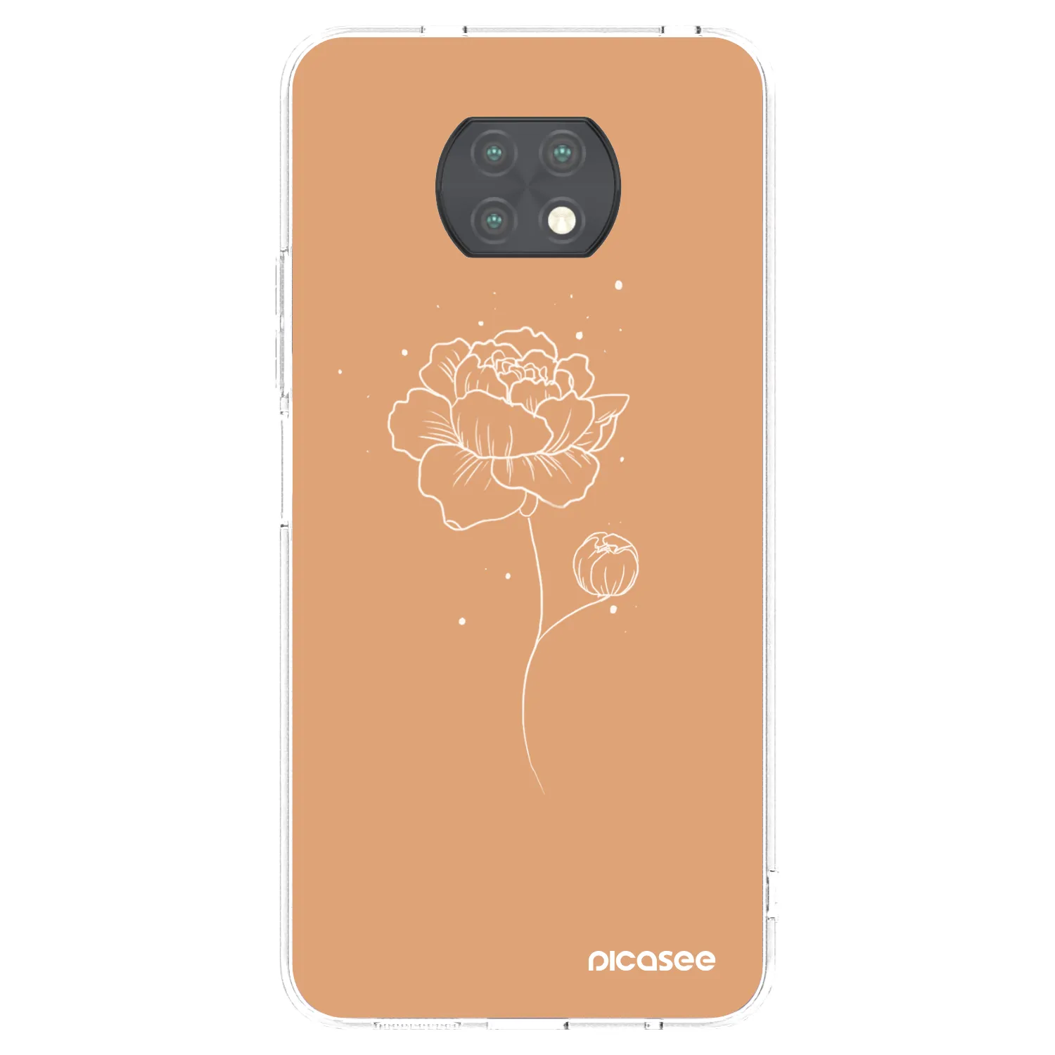 Picasee husă transparentă din silicon pentru Xiaomi Redmi Note 9T - Peonies