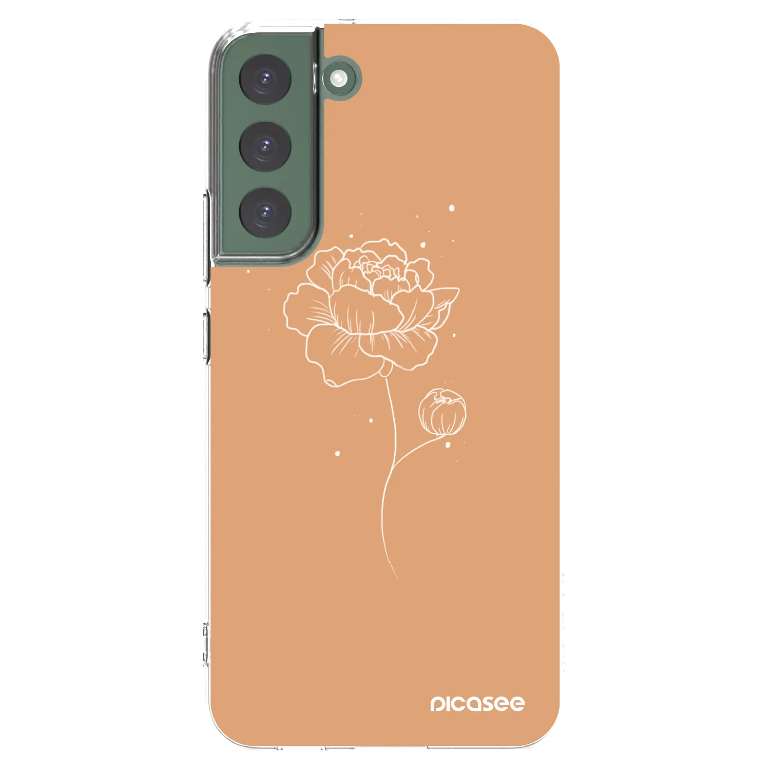 Picasee husă transparentă din silicon pentru Samsung Galaxy S22+ 5G - Peonies