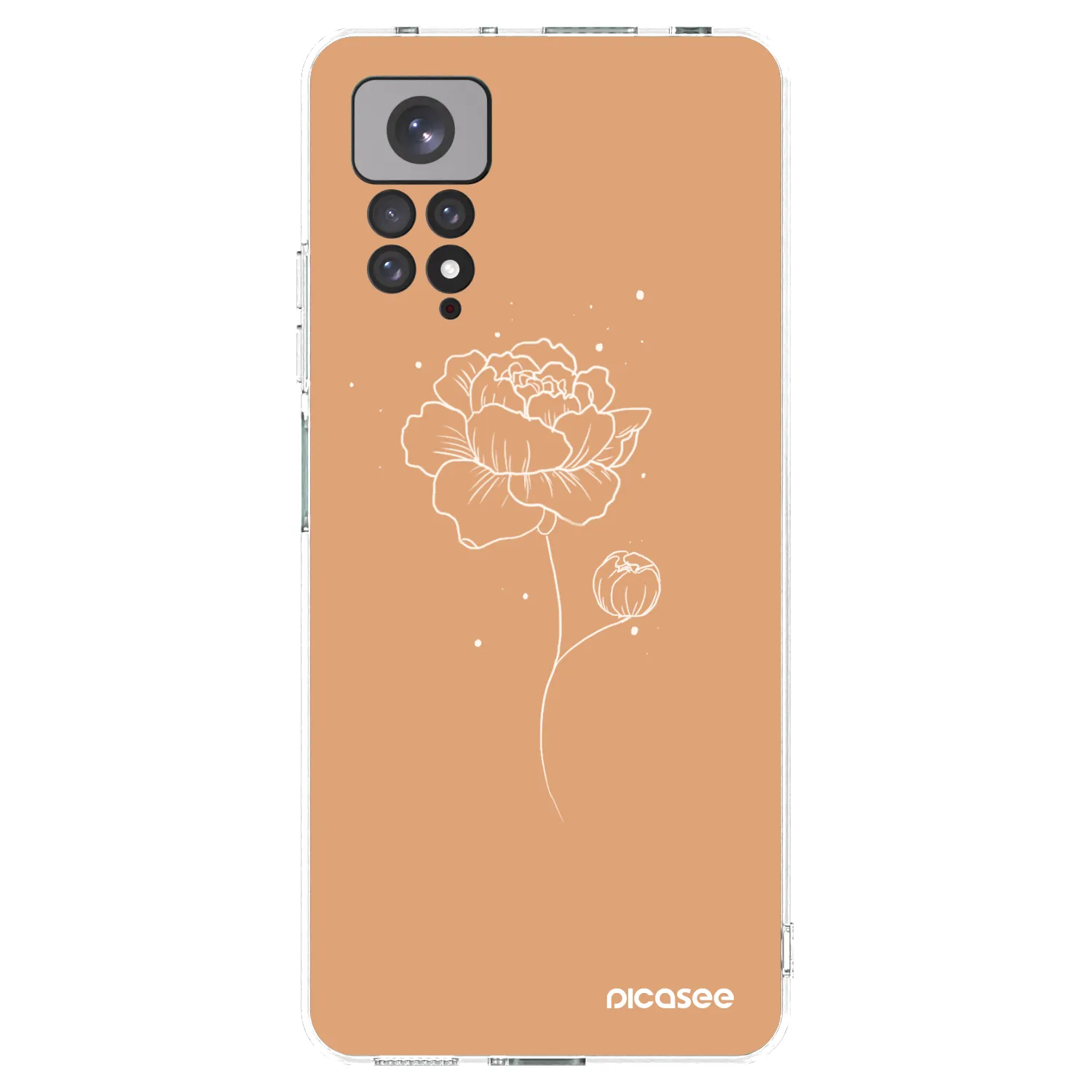 Picasee husă transparentă din silicon pentru Xiaomi Redmi Note 11 - Peonies