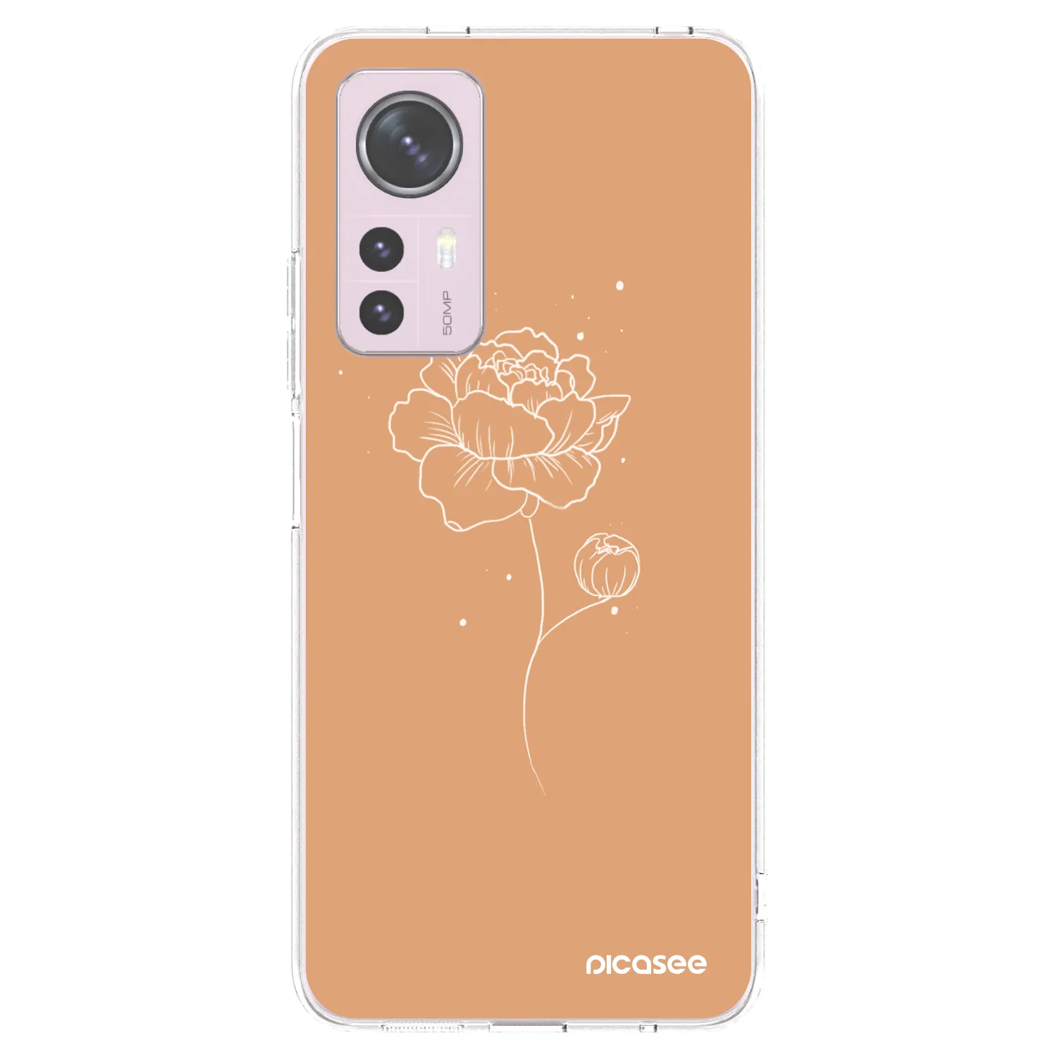 Picasee husă transparentă din silicon pentru Xiaomi 12 - Peonies