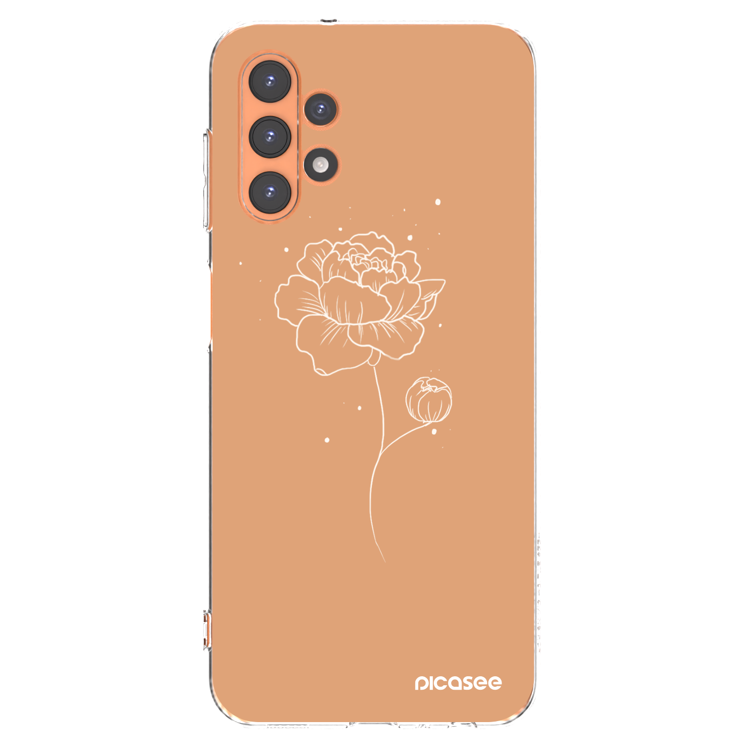 Picasee husă transparentă din silicon pentru Samsung Galaxy A13 4G A135 - Peonies