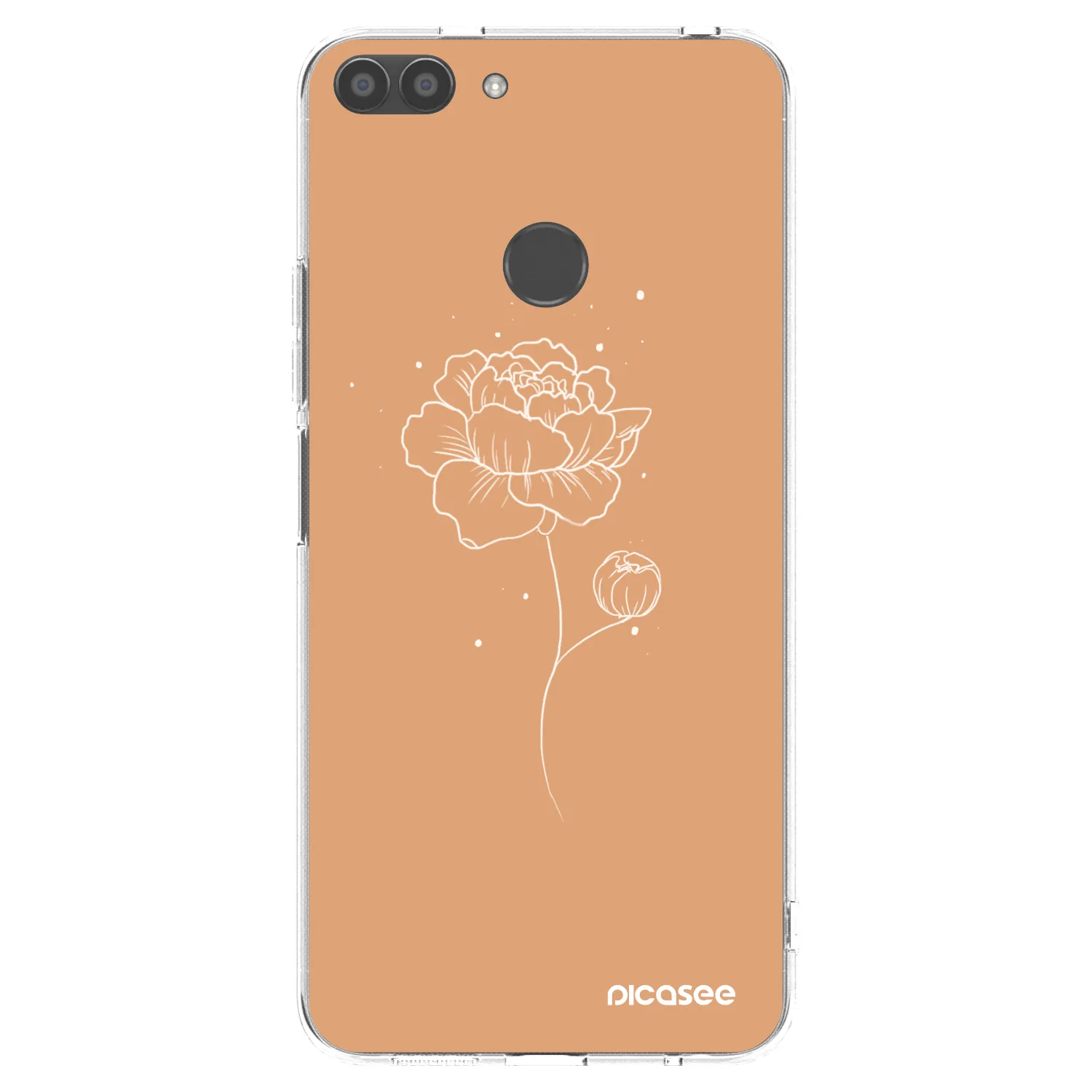 Picasee husă transparentă din silicon pentru Huawei P Smart - Peonies