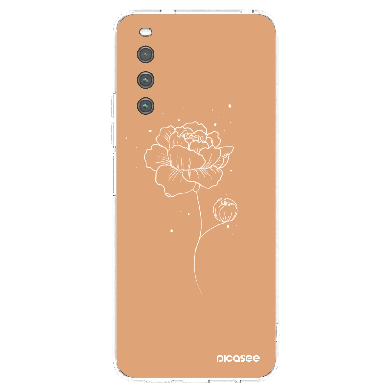 Picasee husă transparentă din silicon pentru Sony Xperia 10 IV 5G - Peonies