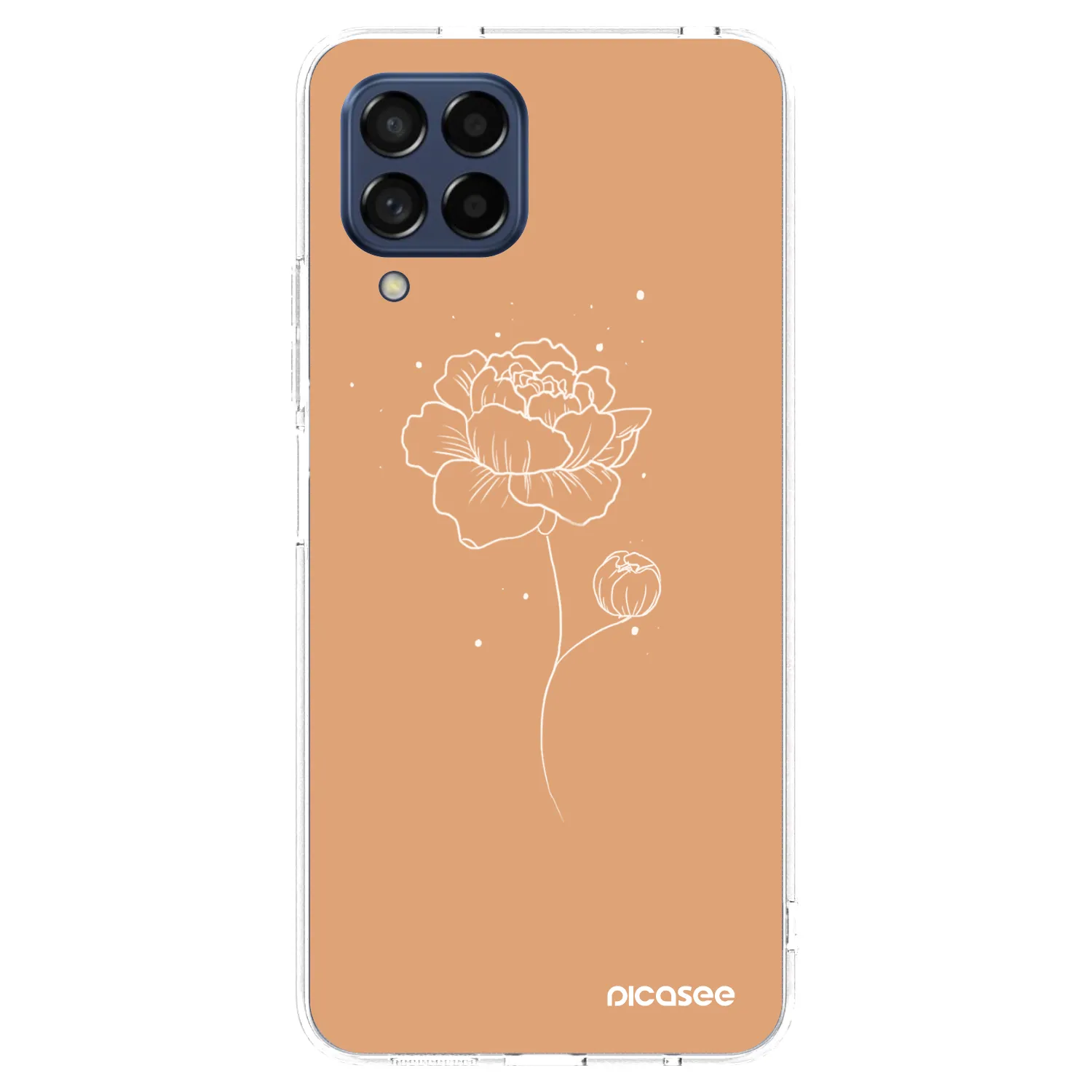 Picasee husă transparentă din silicon pentru Samsung Galaxy M53 5G - Peonies