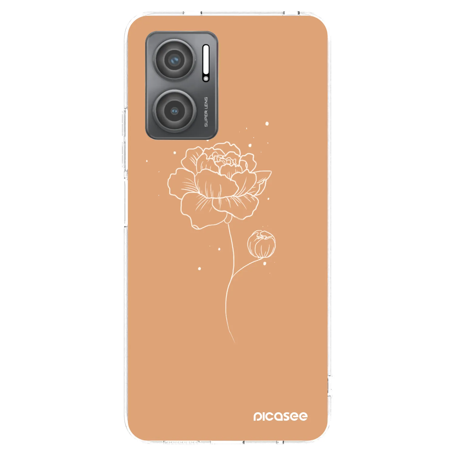 Picasee husă transparentă din silicon pentru Xiaomi Redmi 10 5G - Peonies
