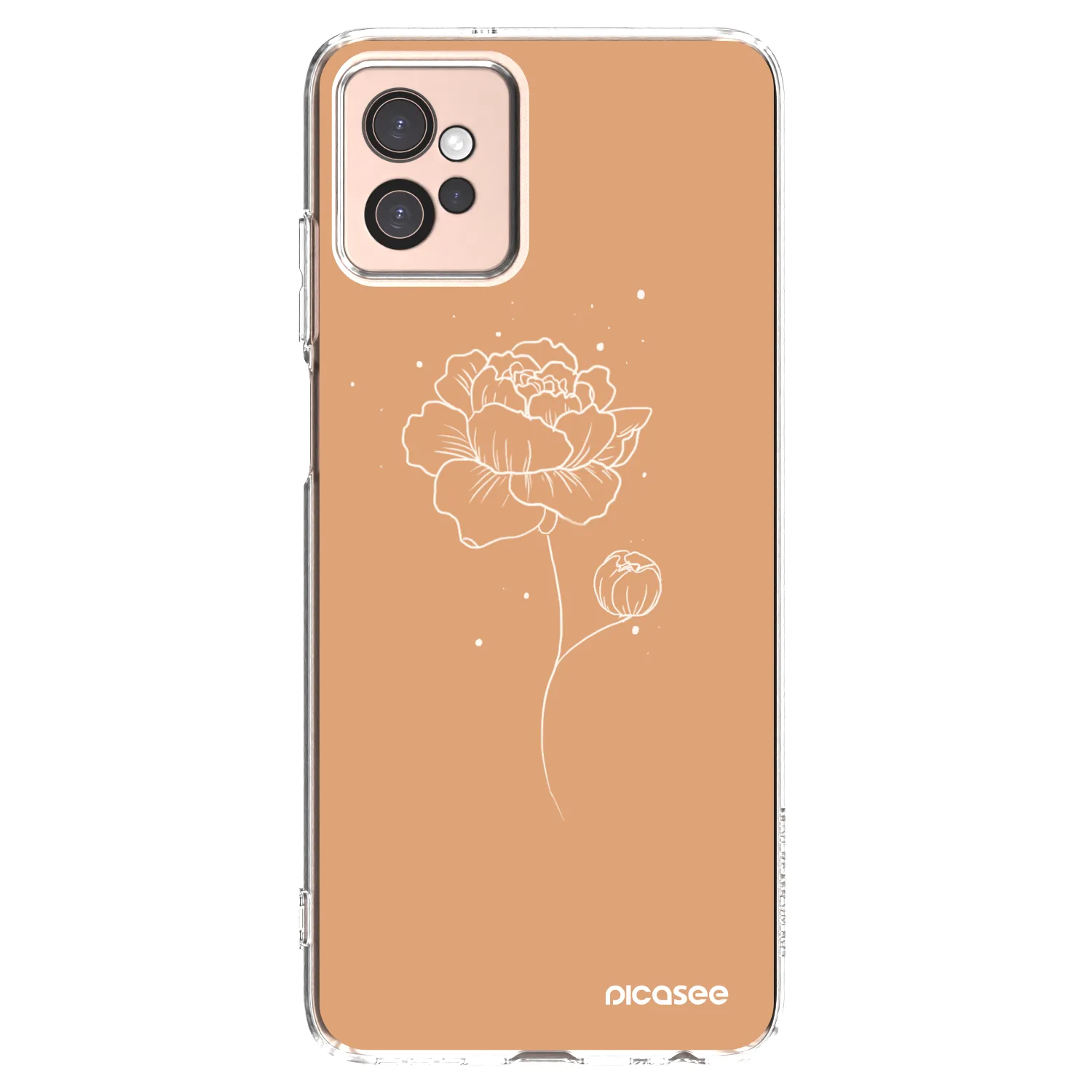 Picasee husă transparentă din silicon pentru Motorola Moto G32 - Peonies