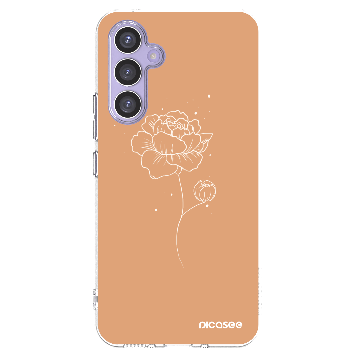 Picasee husă transparentă din silicon pentru Samsung Galaxy A54 5G A546B - Peonies