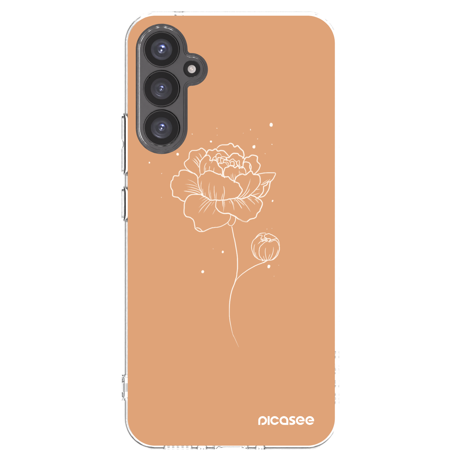 Picasee husă transparentă din silicon pentru Samsung Galaxy A34 5G A346B - Peonies