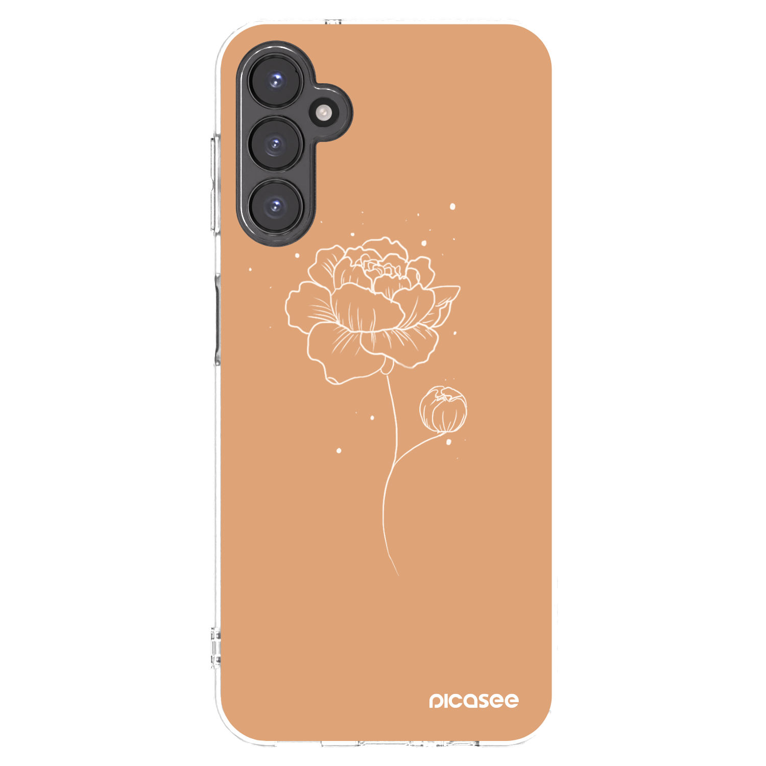 Picasee husă transparentă din silicon pentru Samsung Galaxy A14 4G A145R - Peonies