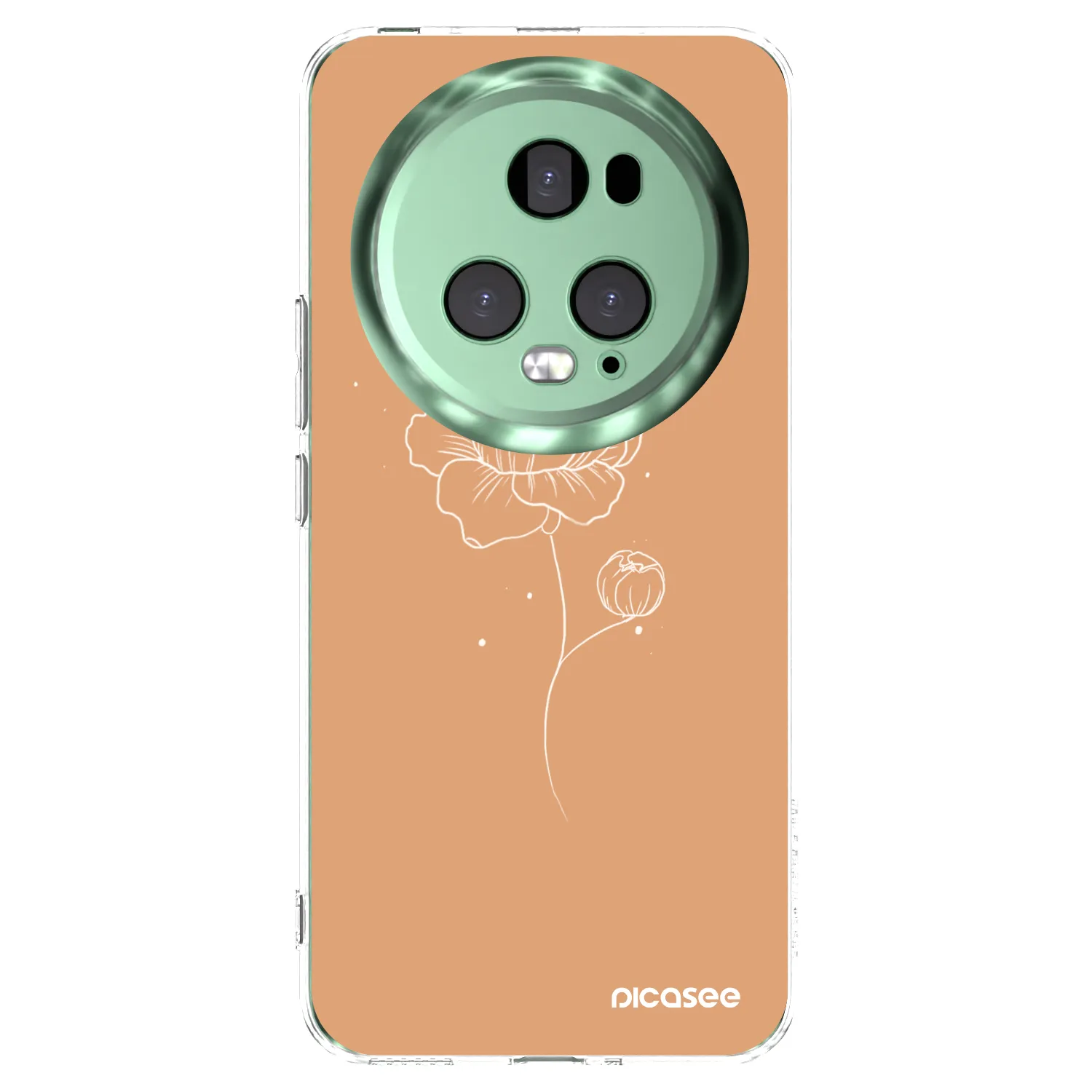 Picasee husă transparentă din silicon pentru Honor Magic5 Pro - Peonies
