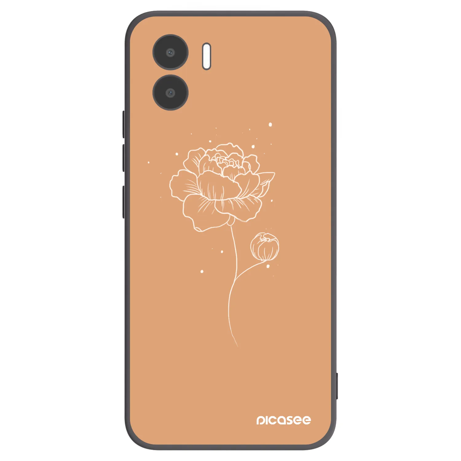 Picasee husă neagră din silicon pentru Xiaomi Redmi A2 - Peonies