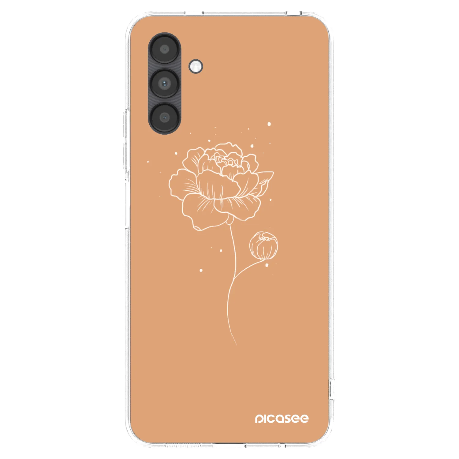 Picasee husă transparentă din silicon pentru Samsung Galaxy A04s A047F - Peonies