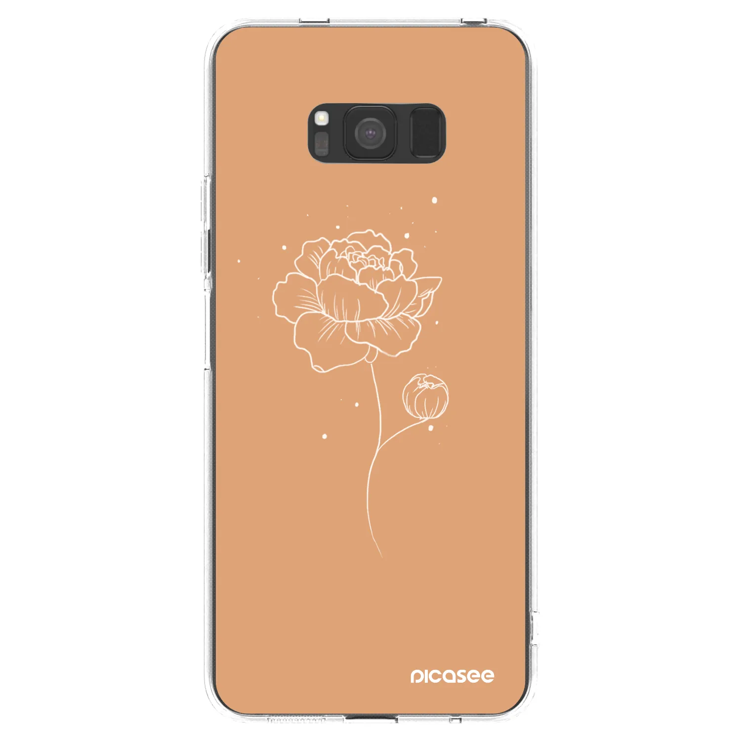 Picasee husă transparentă din silicon pentru Samsung Galaxy S8 G950F - Peonies