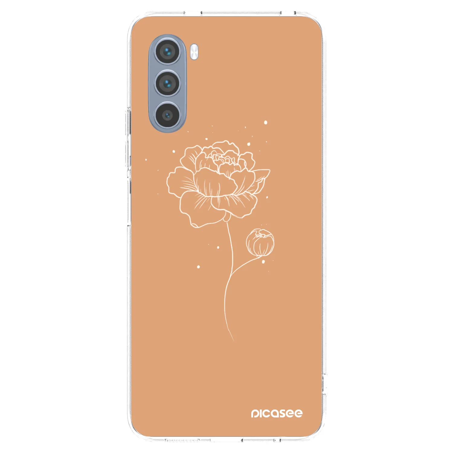 Picasee husă transparentă din silicon pentru Motorola Moto G62 - Peonies