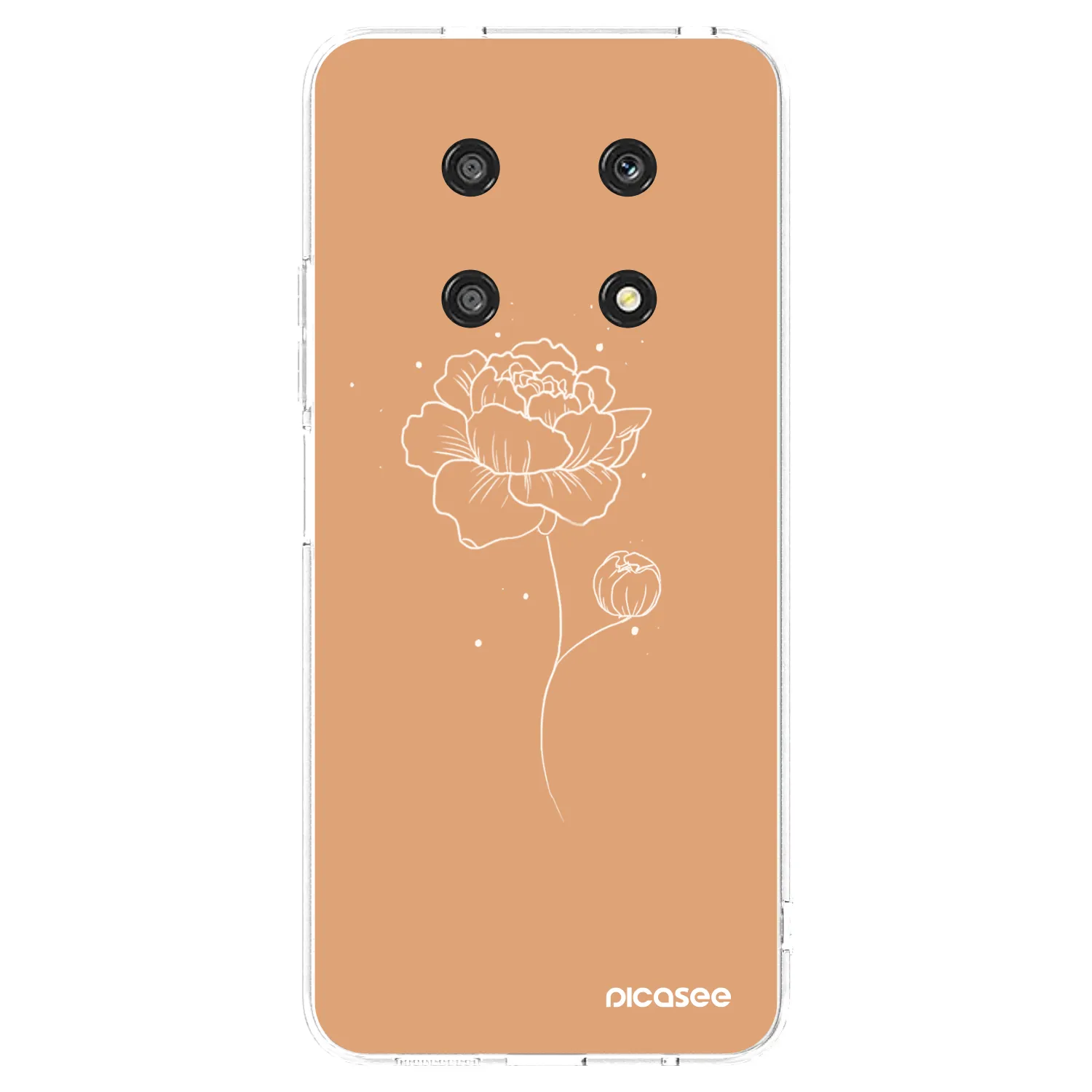 Picasee husă transparentă din silicon pentru Honor Magic4 Lite 5G - Peonies