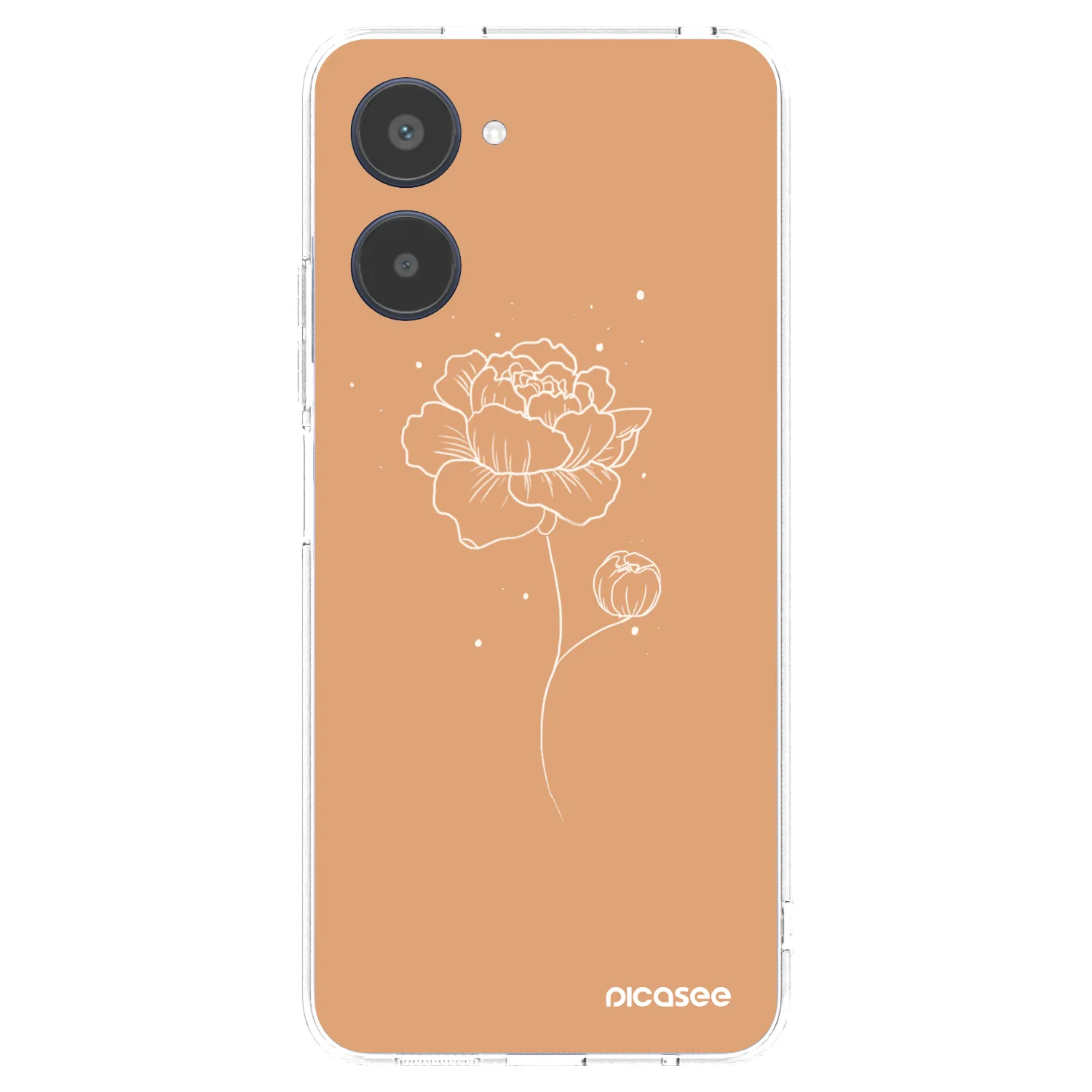 Picasee husă transparentă din silicon pentru Realme 10 4G - Peonies