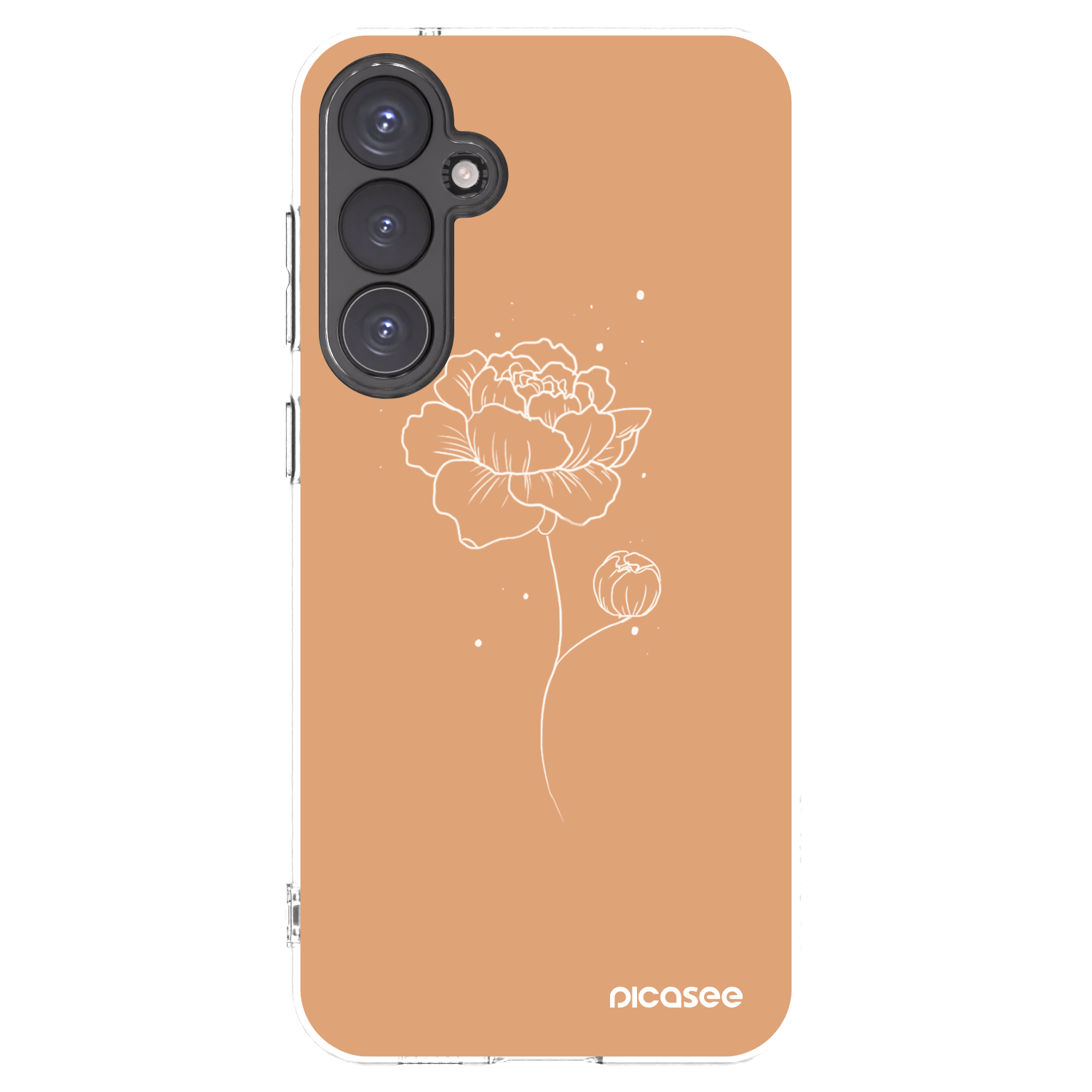 Picasee husă transparentă din silicon pentru Samsung Galaxy S23 FE S711B - Peonies