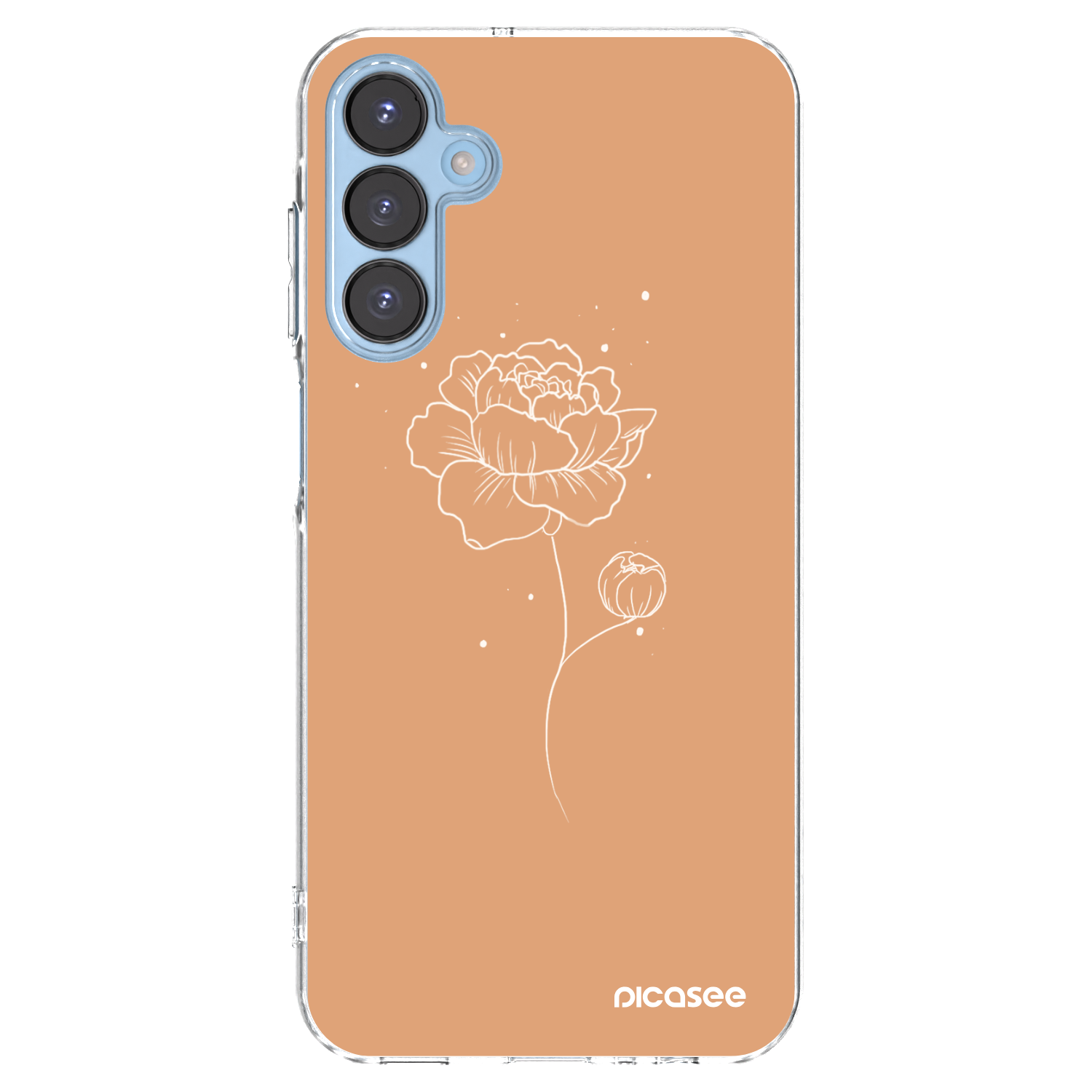 Picasee husă transparentă din silicon pentru Samsung Galaxy A15 A156B 5G - Peonies