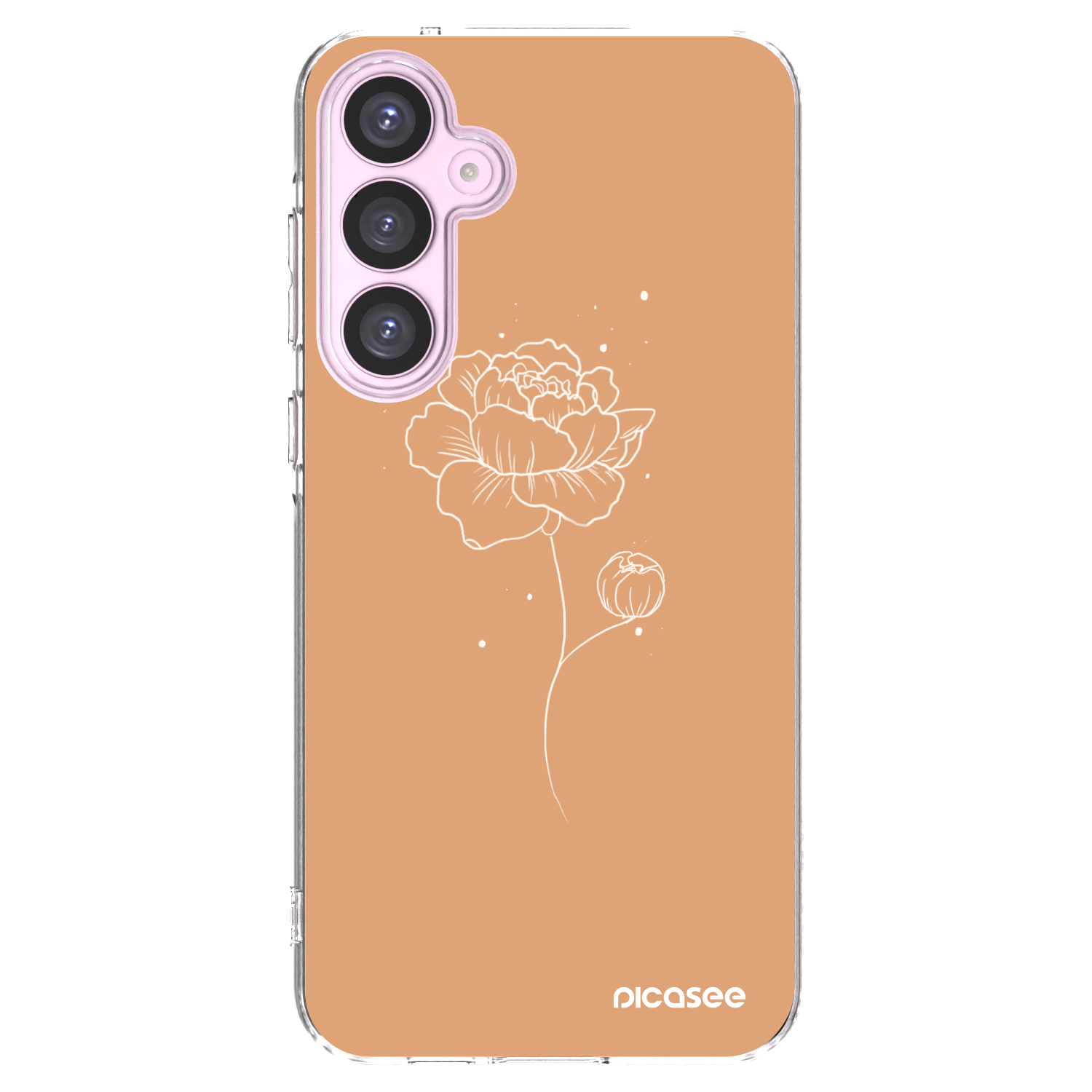 Picasee husă transparentă din silicon pentru Samsung Galaxy A55 5G A556B - Peonies