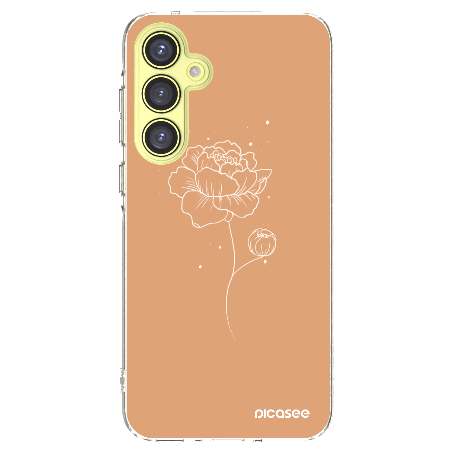 Picasee husă transparentă din silicon pentru Samsung Galaxy A35 5G A356B - Peonies