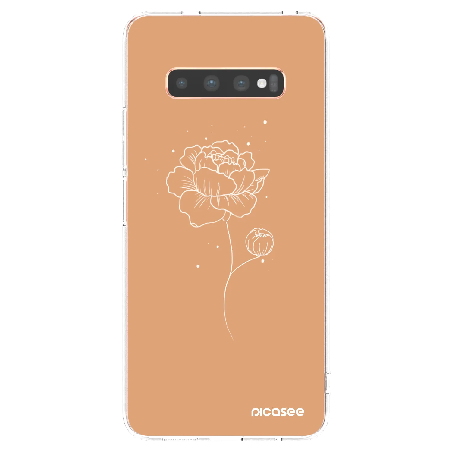 Picasee husă transparentă din silicon pentru Samsung Galaxy S10 Plus G975 - Peonies