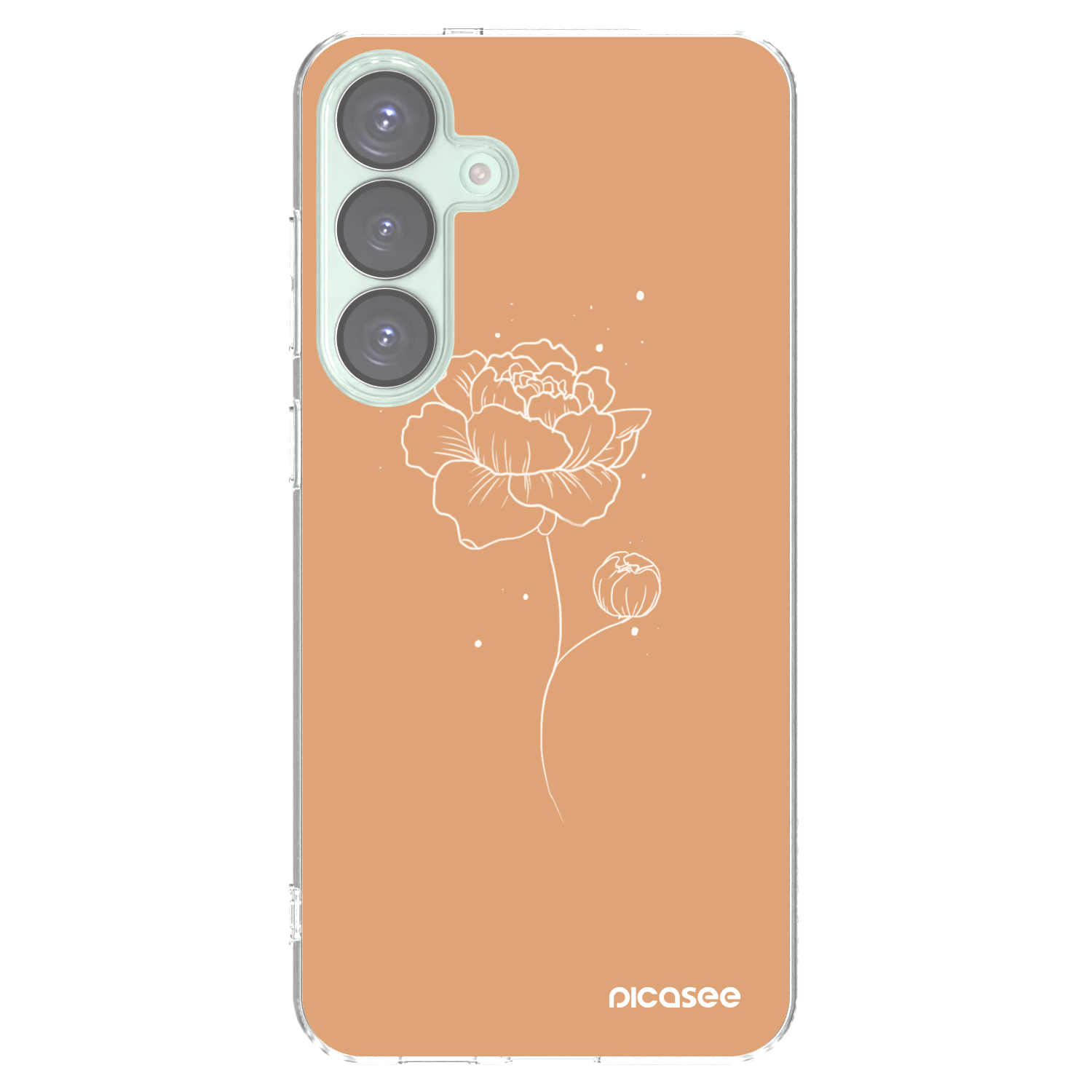 Picasee husă transparentă din silicon pentru Samsung Galaxy S25+ 5G - Peonies