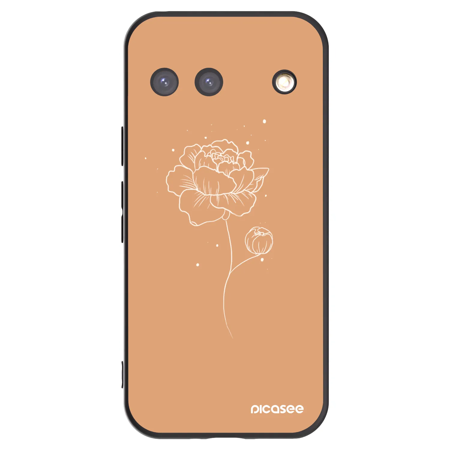 Picasee husă neagră din silicon pentru Google Pixel 9 - Peonies