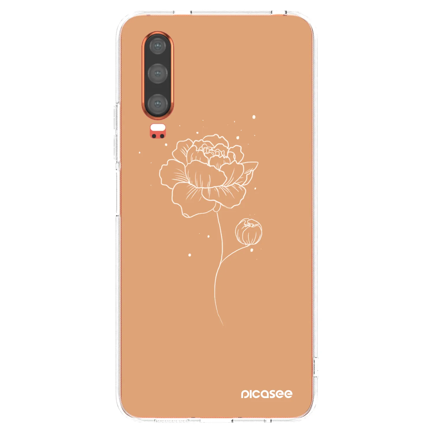Picasee husă transparentă din silicon pentru Huawei P30 - Peonies