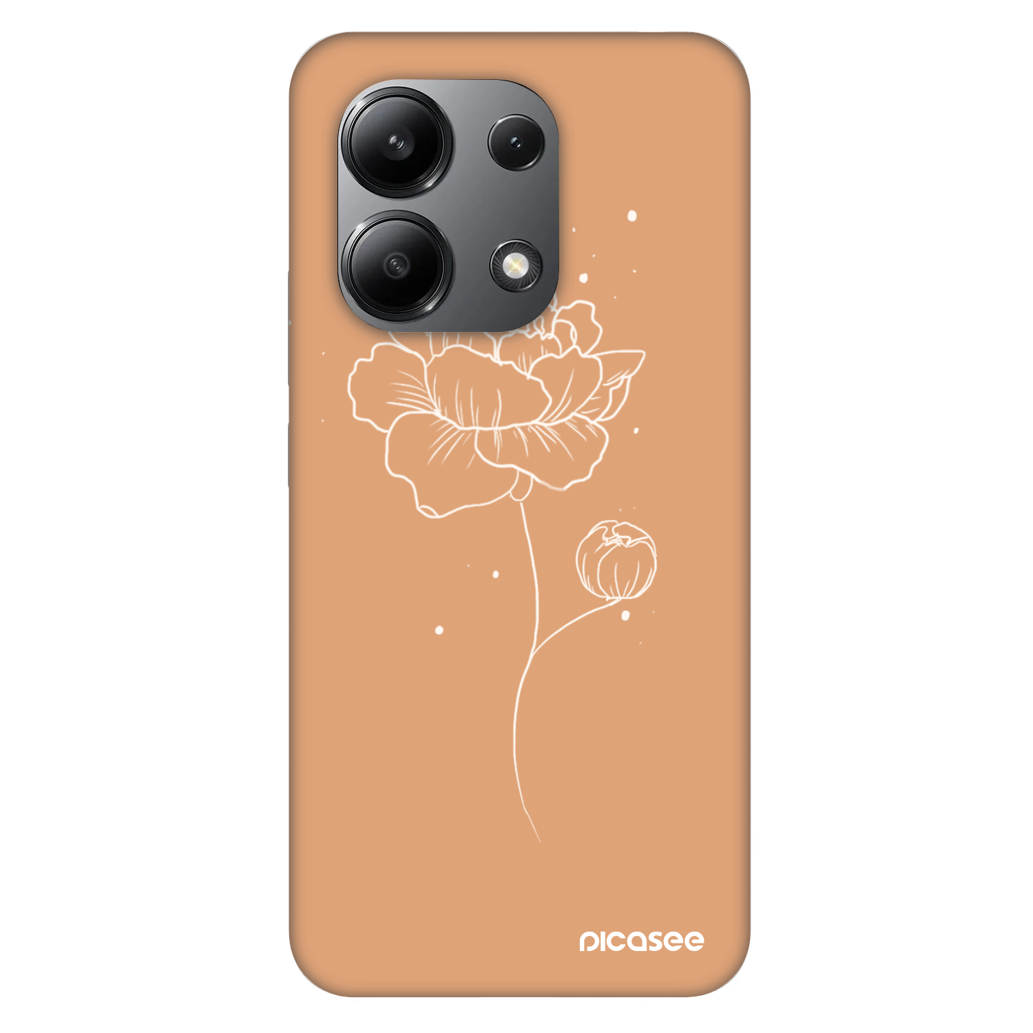 Picasee Fashion Case pentru Xiaomi Redmi Note 13 4G - Peonies