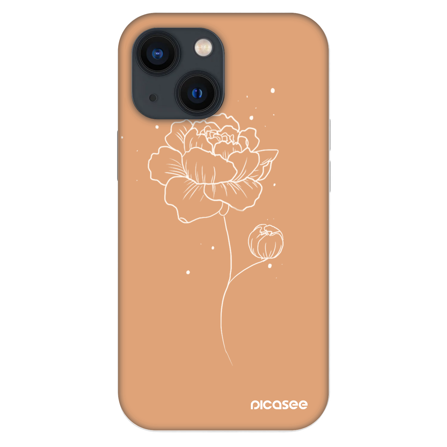 Picasee Fashion Case pentru Apple iPhone 13 mini - Peonies